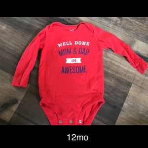 12mo long sleeve onesie